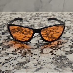 Harley-Davidson Black Frame Sunglasses with Orange Lenses